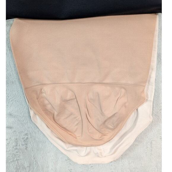 NAUTICA 3 Pack Womens M Logo Seamless Shaping Briefs Panties Black Beige Cream - Picture 8 of 9